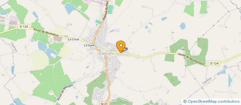 localisation de l'entreprise COMMUNE DE CANCON  CANCON