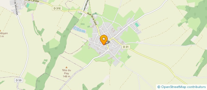 localisation de l'entreprise COMMUNE DE CANDAS  CANDAS