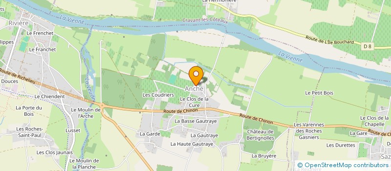 localisation de l'entreprise COMMUNE DE CANDES SAINT MARTIN  CANDES-SAINT-MARTIN