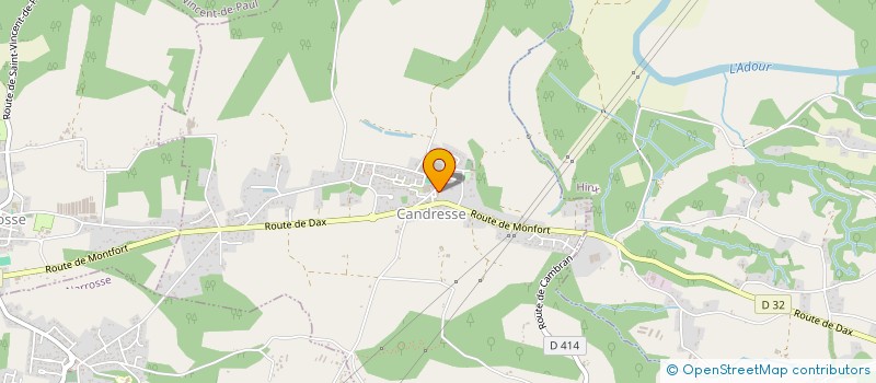 localisation de l'entreprise COMMUNE DE CANDRESSE  CANDRESSE