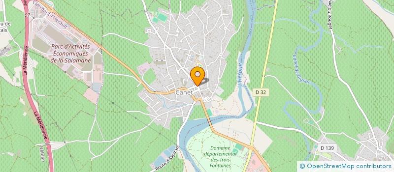 localisation de l'entreprise COMMUNE DE CANET  CANET