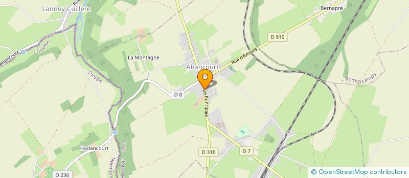 localisation de l'entreprise COMMUNE DE CANNY SUR THERAIN  CANNY-SUR-THERAIN