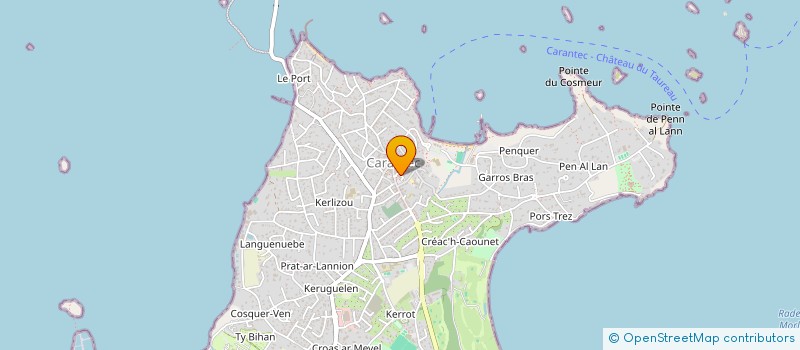 localisation de l'entreprise COMMUNE DE CARANTEC  CARANTEC
