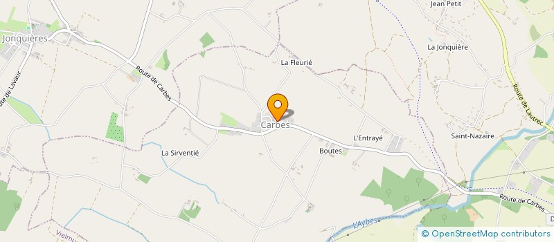 localisation de l'entreprise COMMUNE DE CARBES  CARBES