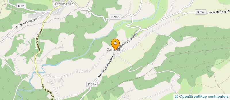 localisation de l'entreprise COMMUNE DE CARDEILHAC  CARDEILHAC