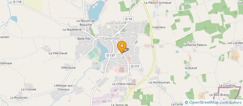 localisation de l'entreprise COMMUNE DE CARENTOIR à CARENTOIR