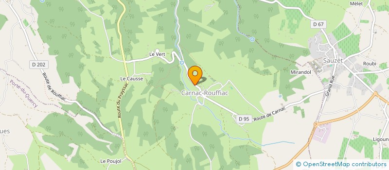 localisation de l'entreprise COMMUNE DE CARNAC ROUFFIAC  CARNAC-ROUFFIAC