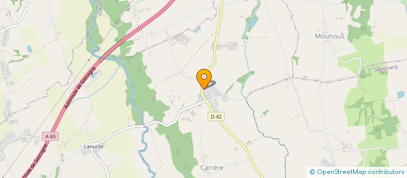 localisation de l'entreprise COMMUNE DE CARRERE  CARRERE