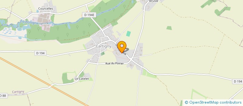 localisation de l'entreprise COMMUNE DE CARTIGNY  CARTIGNY