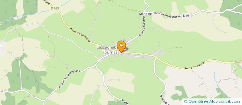 localisation de l'entreprise COMMUNE DE CASSAGNABERE TOURNAS  CASSAGNABERE-TOURNAS