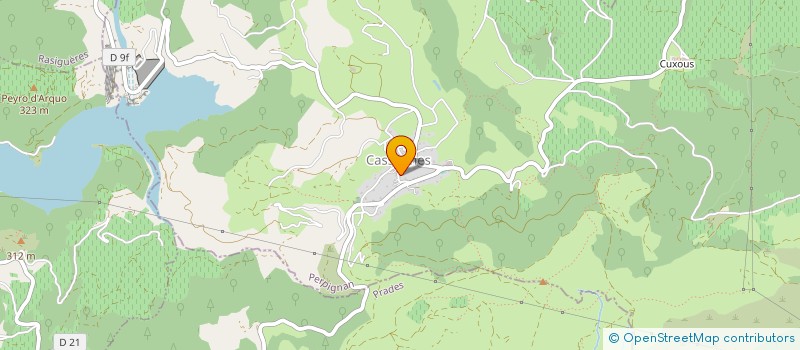 localisation de l'entreprise COMMUNE DE CASSAGNES  CASSAGNES