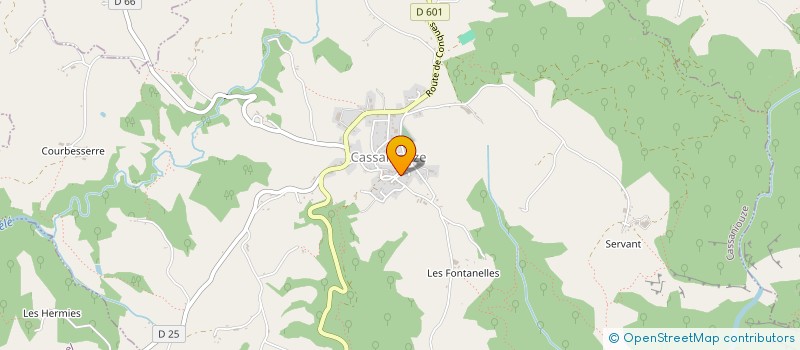 localisation de l'entreprise COMMUNE DE CASSANIOUZE à CASSANIOUZE