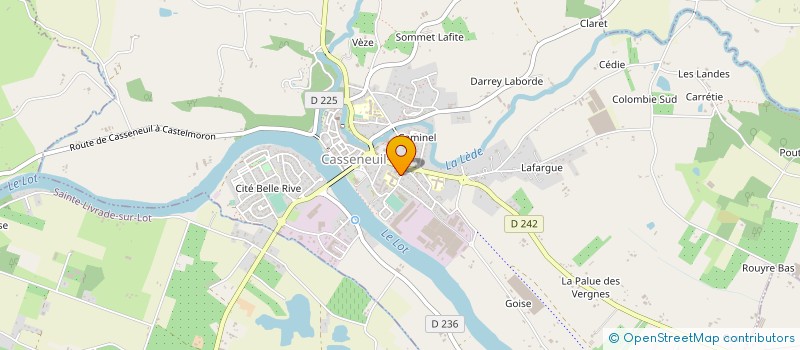 localisation de l'entreprise COMMUNE DE CASSENEUIL à CASSENEUIL