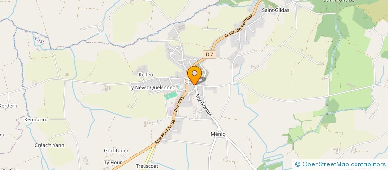 localisation de l'entreprise COMMUNE DE CAST  CAST