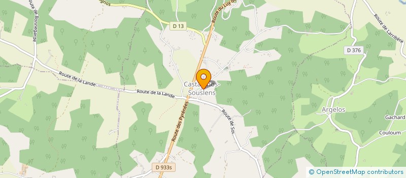 localisation de l'entreprise COMMUNE DE CASTAIGNOS SOUSLENS  CASTAIGNOS-SOUSLENS