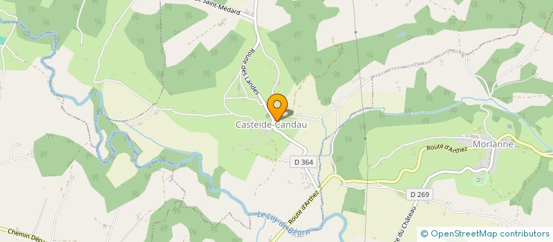 localisation de l'entreprise COMMUNE DE CASTEIDE CANDAU  CASTEIDE-CANDAU