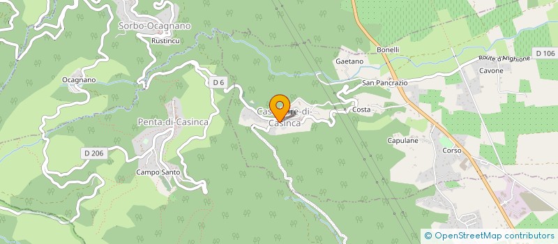 localisation de l'entreprise COMMUNE DE CASTELLARE DI CASINCA à CASTELLARE-DI-CASINCA