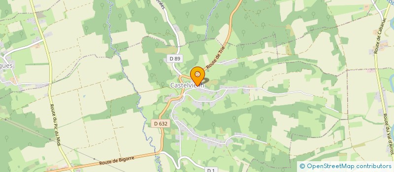 localisation de l'entreprise COMMUNE DE CASTELVIEILH  CASTELVIEILH