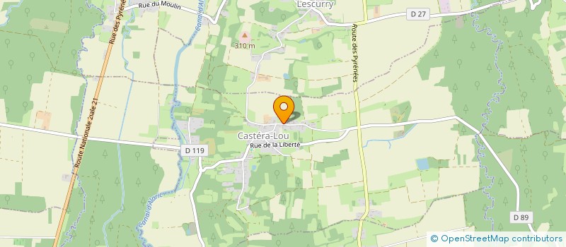 localisation de l'entreprise COMMUNE DE CASTERA LOU  CASTERA-LOU