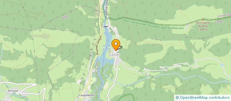 localisation de l'entreprise COMMUNE DE CASTET  CASTET
