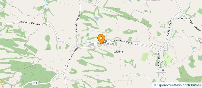 localisation de l'entreprise COMMUNE DE CASTILLON MASSAS  CASTILLON-MASSAS