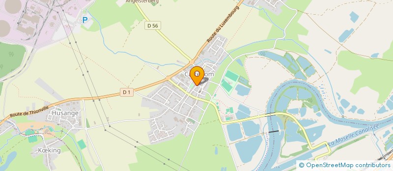 localisation de l'entreprise COMMUNE DE CATTENOM  CATTENOM