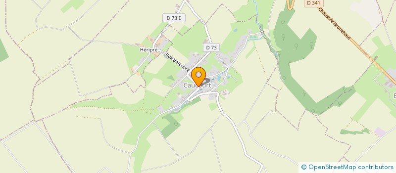 localisation de l'entreprise COMMUNE DE CAUCOURT  CAUCOURT