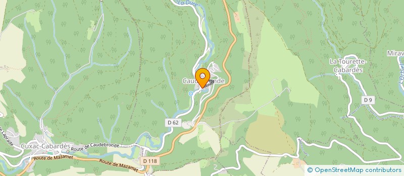 localisation de l'entreprise COMMUNE DE CAUDEBRONDE  CAUDEBRONDE