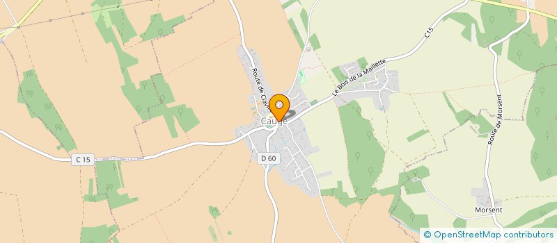 localisation de l'entreprise COMMUNE DE CAUGE  CAUGE