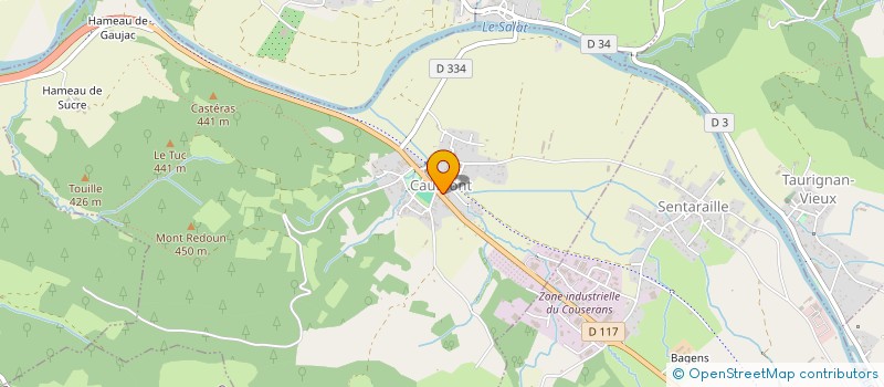 localisation de l'entreprise COMMUNE DE CAUMONT à CAUMONT