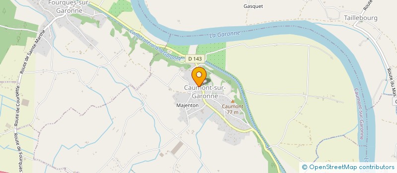 localisation de l'entreprise COMMUNE DE CAUMONT SUR GARONNE  CAUMONT-SUR-GARONNE