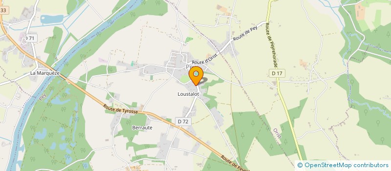 localisation de l'entreprise COMMUNE DE CAUNEILLE  CAUNEILLE