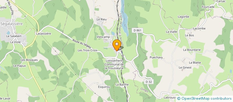 localisation de l'entreprise COMMUNE DE CAYROLS à CAYROLS