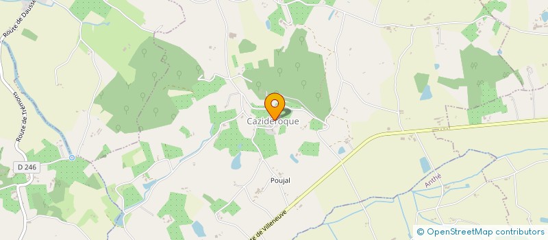 localisation de l'entreprise COMMUNE DE CAZIDEROQUE  CAZIDEROQUE