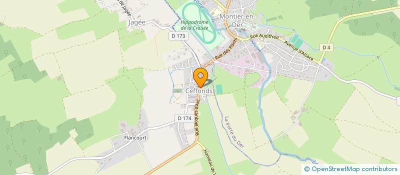 localisation de l'entreprise COMMUNE DE CEFFONDS à CEFFONDS