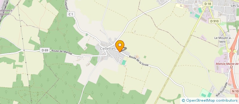 localisation de l'entreprise COMMUNE DE CELLETTES à CELLETTES
