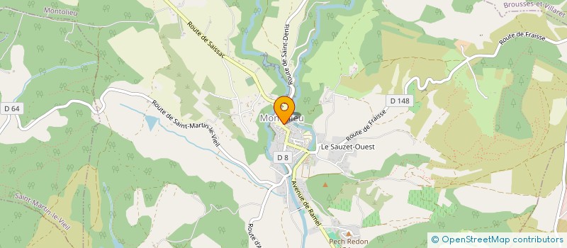 localisation de l'entreprise COMMUNE DE CENNE-MONESTIES  CENNE-MONESTIES