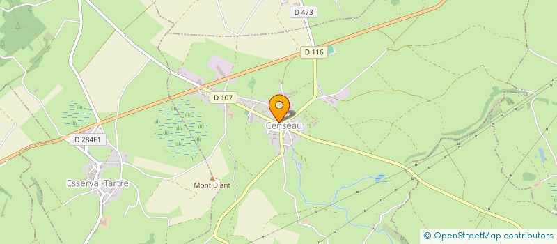 localisation de l'entreprise COMMUNE DE CENSEAU  CENSEAU