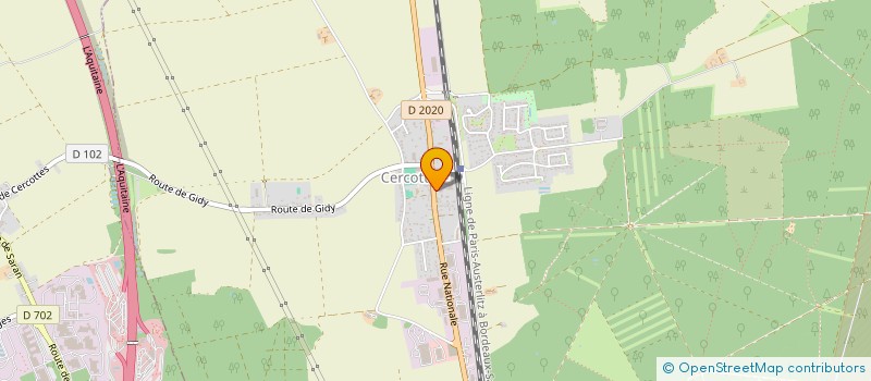 localisation de l'entreprise COMMUNE DE CERCOTTES à CERCOTTES