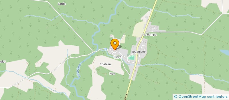 localisation de l'entreprise COMMUNE DE CERE  CERE