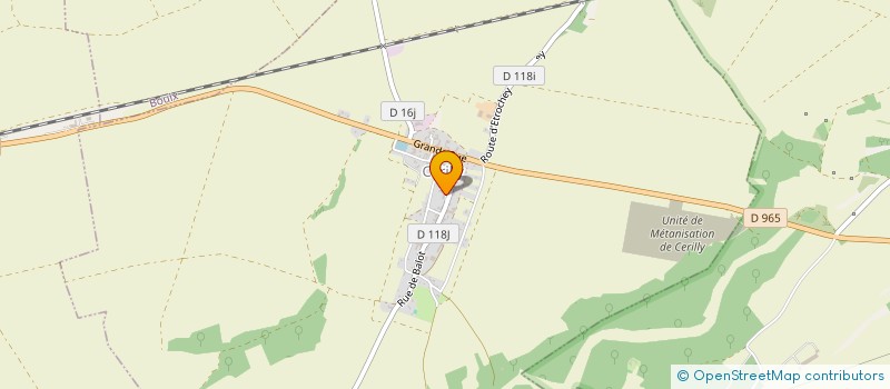 localisation de l'entreprise COMMUNE DE CERILLY  CERILLY