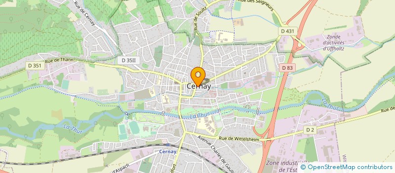 localisation de l'entreprise COMMUNE DE CERNAY à CERNAY