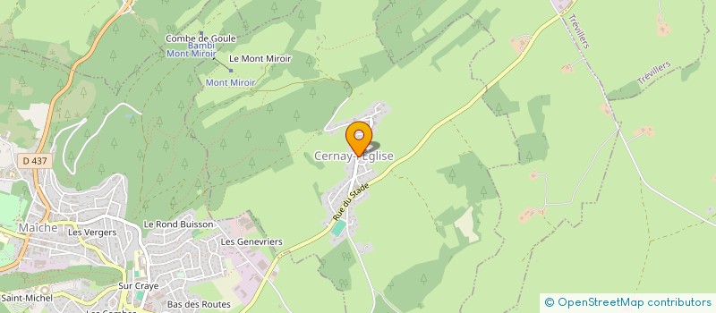 localisation de l'entreprise COMMUNE DE CERNAY-L'EGLISE  CERNAY-L'EGLISE