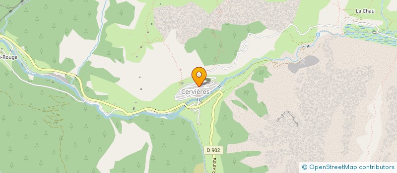 localisation de l'entreprise COMMUNE DE CERVIERES  CERVIERES