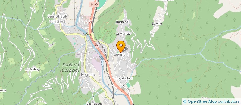 localisation de l'entreprise COMMUNE DE CEVINS  CEVINS