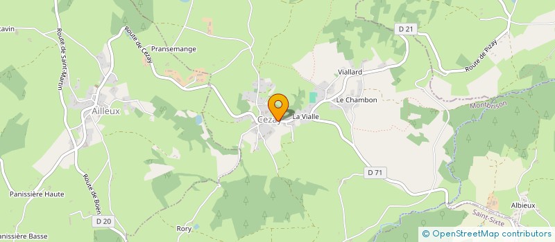 localisation de l'entreprise COMMUNE DE CEZAY  CEZAY