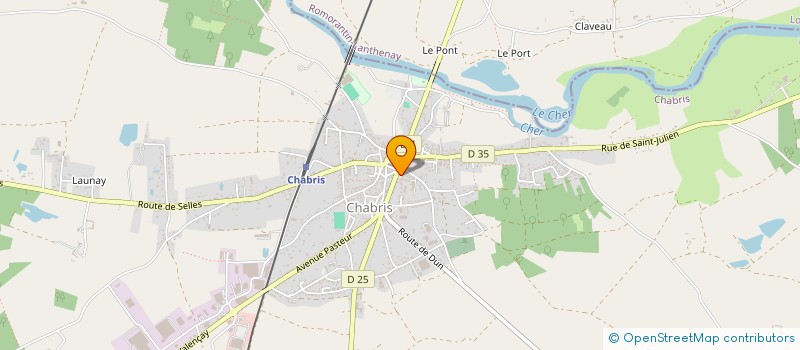 localisation de l'entreprise COMMUNE DE CHABRIS à CHABRIS