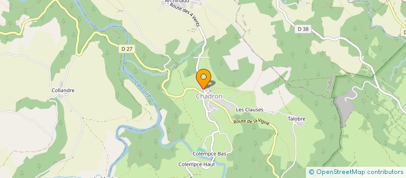 localisation de l'entreprise COMMUNE DE CHADRON  CHADRON