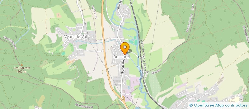 localisation de l'entreprise COMMUNE DE CHAGEY  CHAGEY