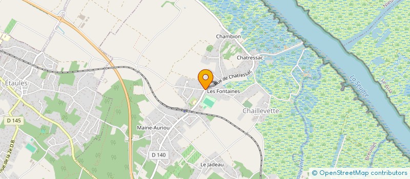 localisation de l'entreprise COMMUNE DE CHAILLEVETTE  CHAILLEVETTE